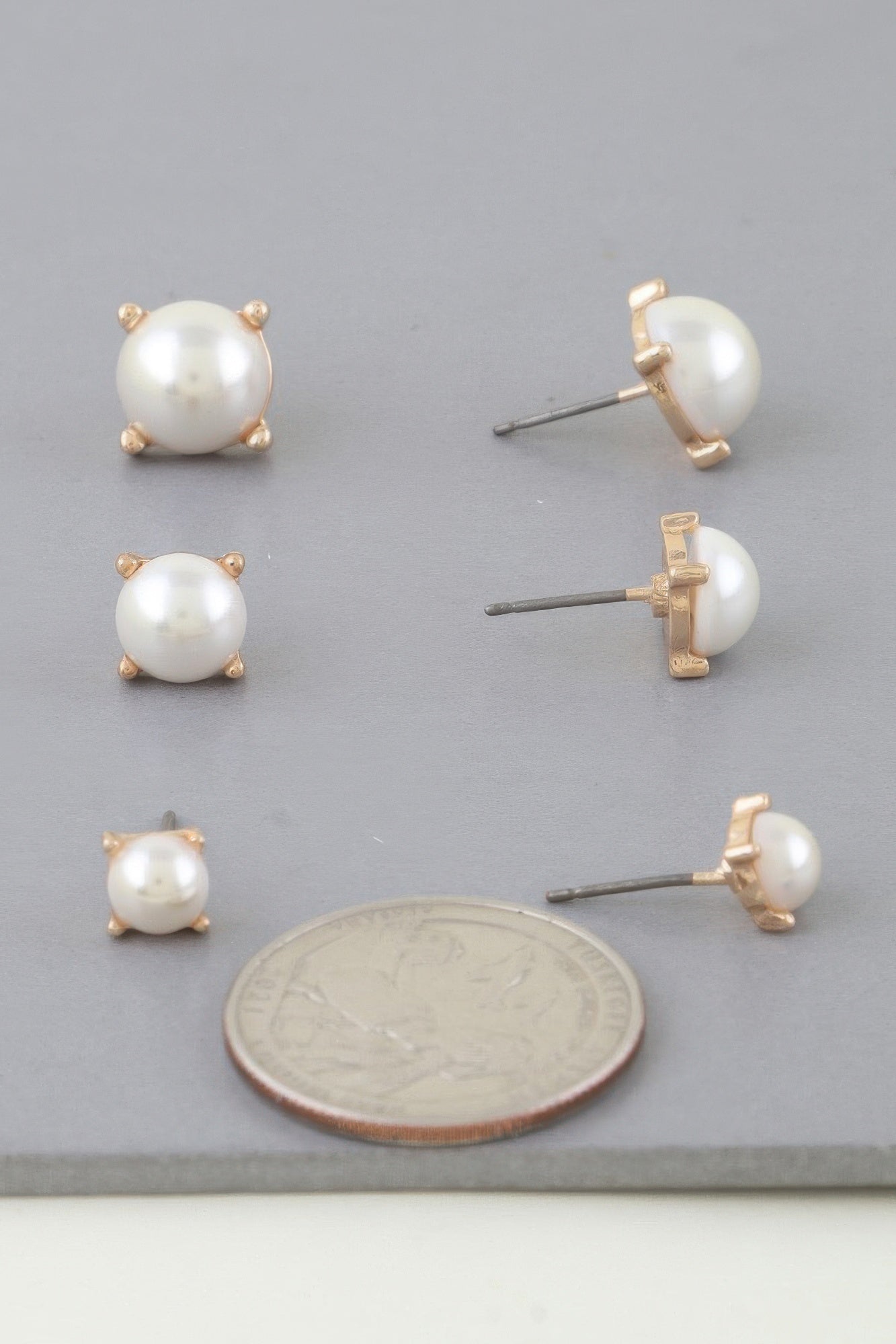 Multi Pearl Stud Earrings Set | Mixtshop LLC