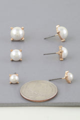 Multi Pearl Stud Earrings Set | Mixtshop LLC