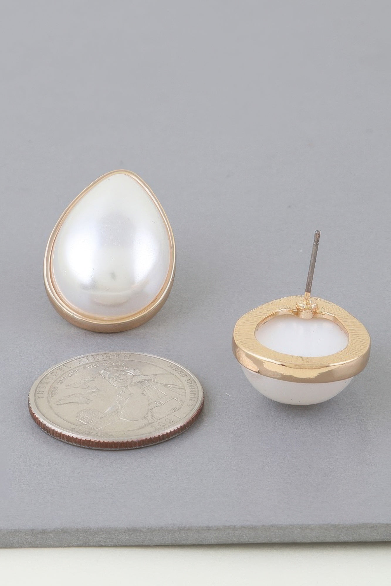 Modest Pearl Teardrop Earrings | Mixtshop LLC