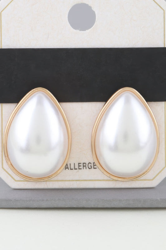 Modest Pearl Teardrop Earrings | Mixtshop LLC