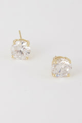 Silver Cubic Zirconia Rhinestone Earrings | Mixtshop LLC