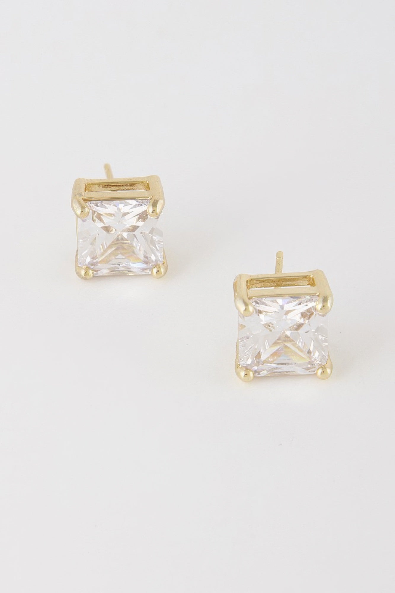 Silver Cubic Zirconia Rhinestone Earrings | Mixtshop LLC