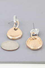 Shiny Plate Chain Drop Earrings | Mixtshop LLC