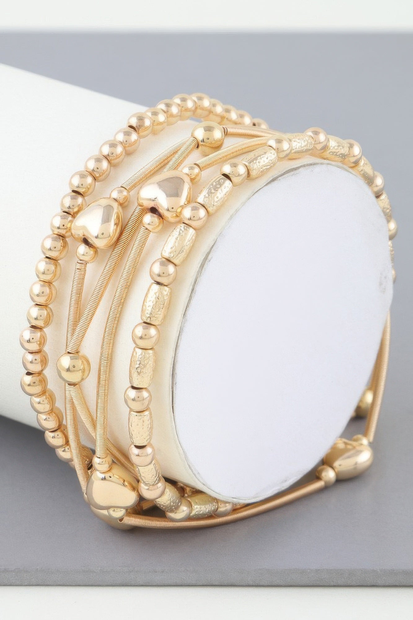 Multi Heart Coil Beaded Bracelet | Mixtshop LLC