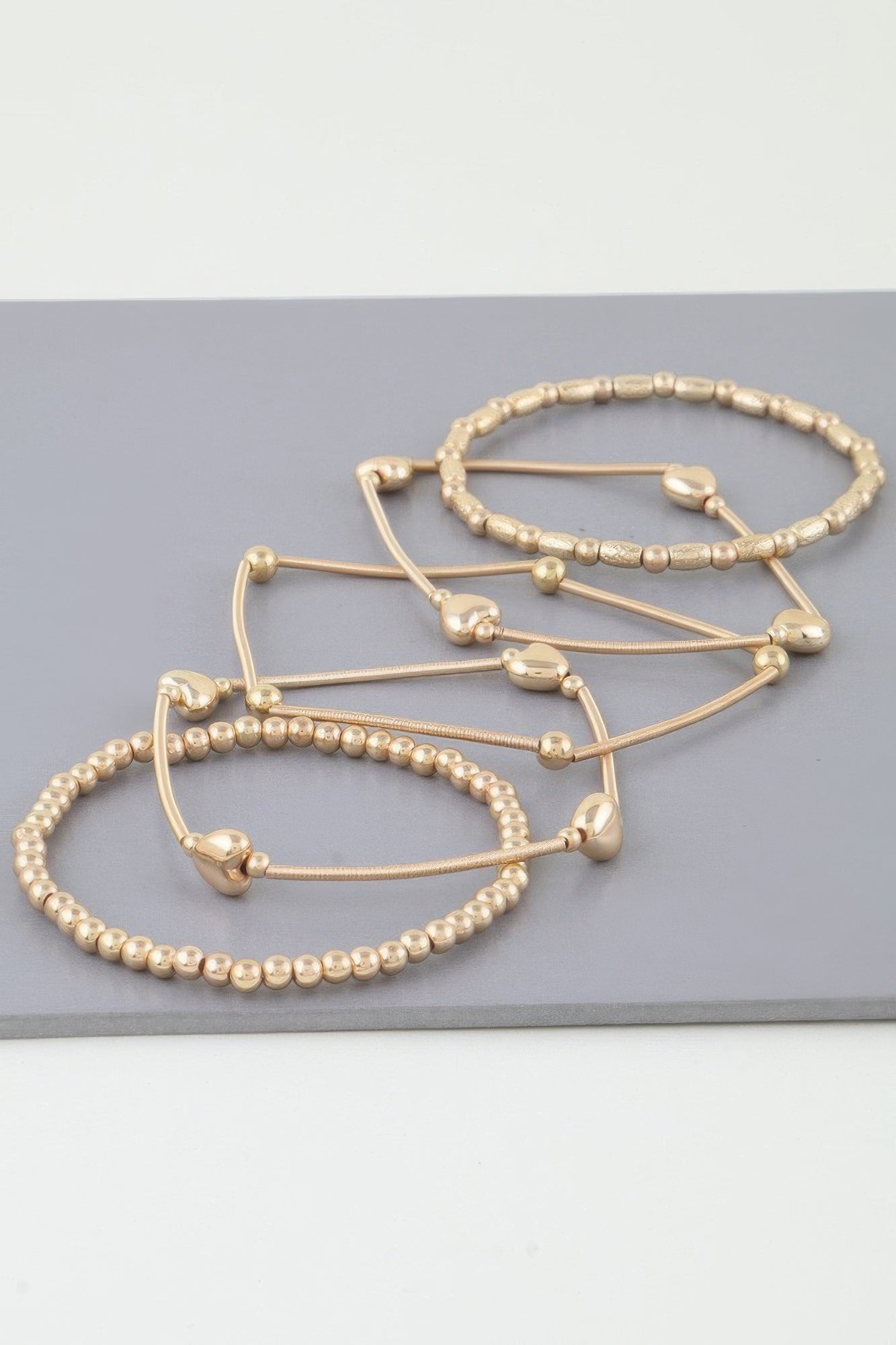 Multi Heart Coil Beaded Bracelet | Mixtshop LLC