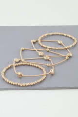 Multi Heart Coil Beaded Bracelet | Mixtshop LLC