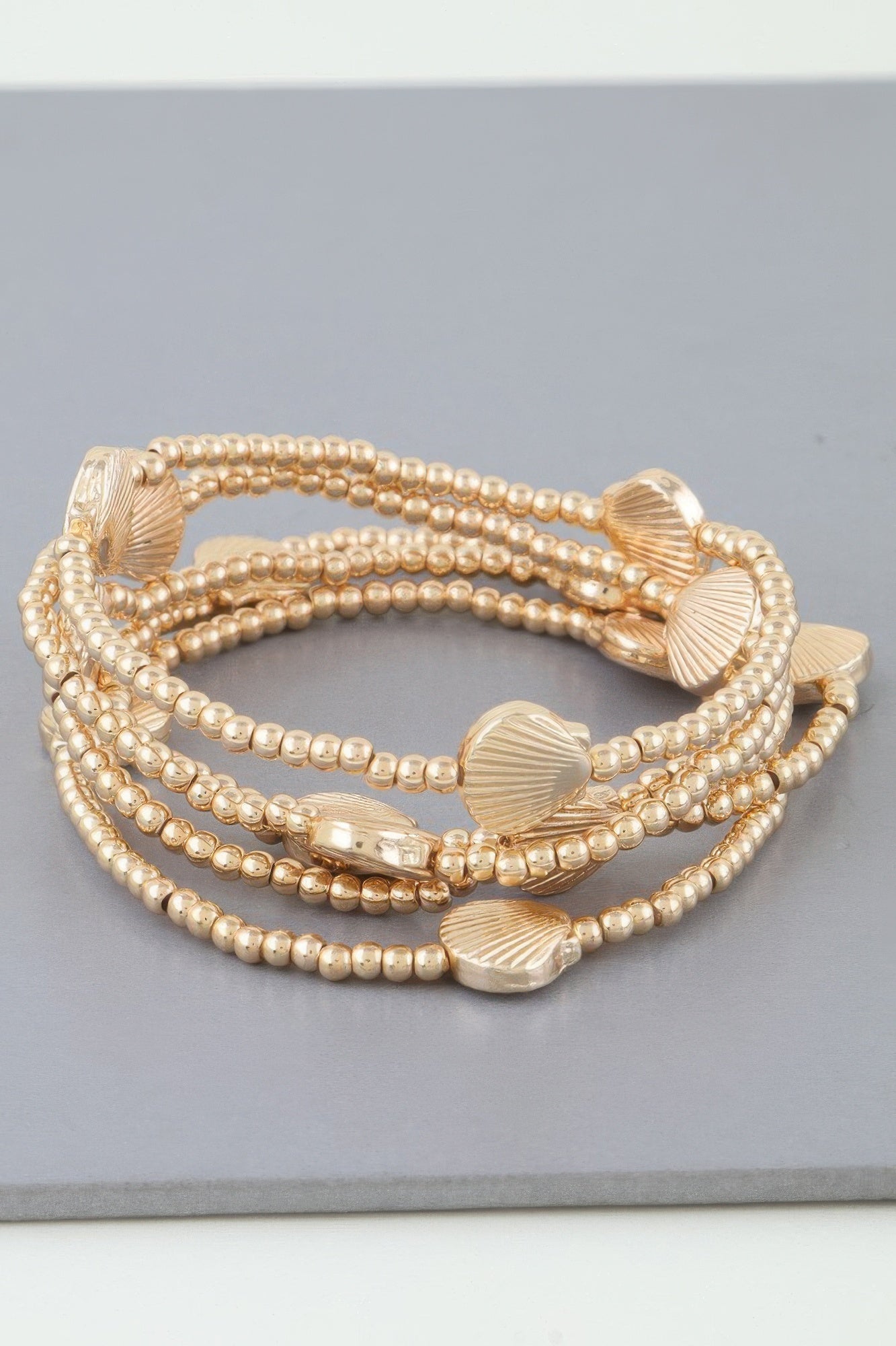 Shiny Seashell Beaded Bracelet | Mixtshop LLC