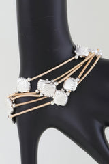 Multi Seashell Coil Bracelet | Mixtshop LLC