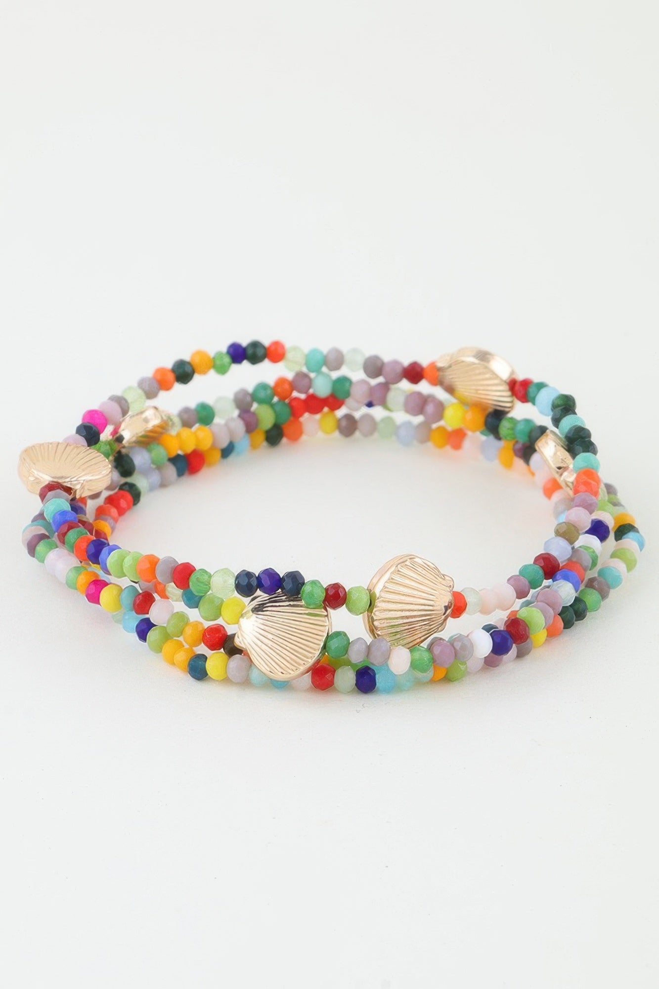 Multi Seashell Beaded Bracelet | Mixtshop LLC