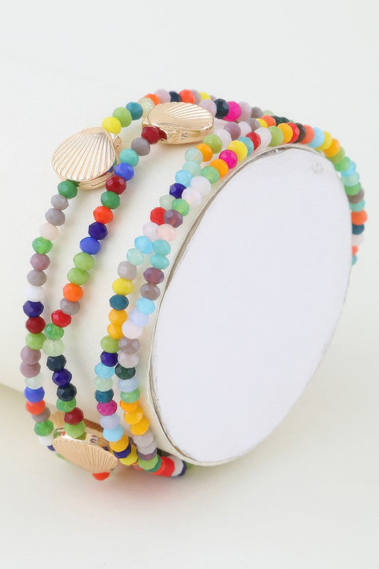 Multi Seashell Beaded Bracelet | Mixtshop LLC