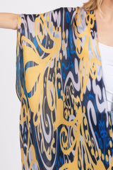 Boho Print Open Front Long Kimono | Mixtshop LLC