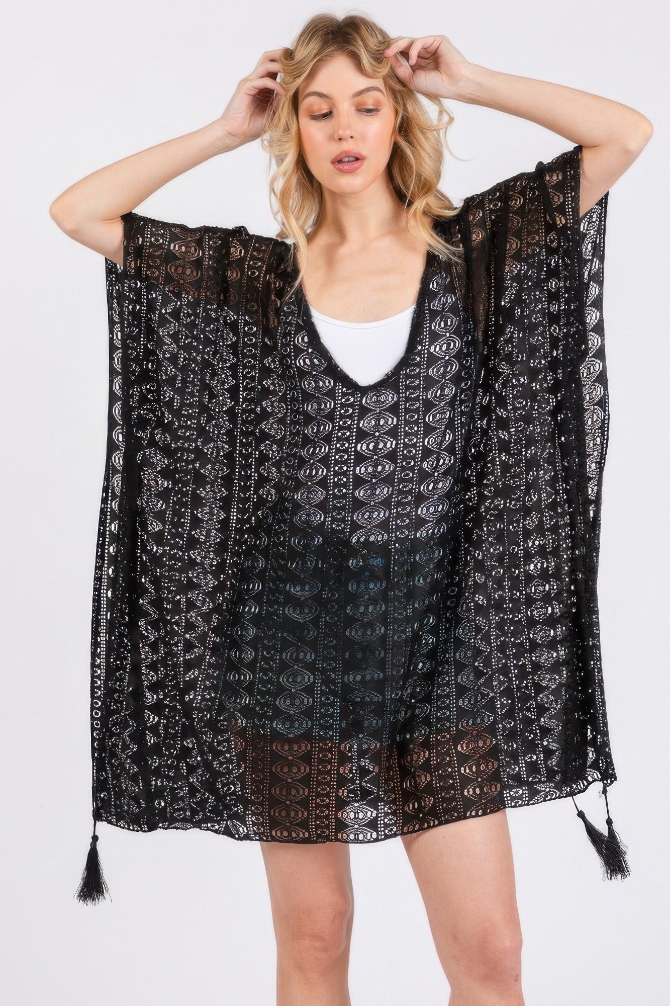 Crochet Lace Tassel Cover Up | Mixtshop LLC