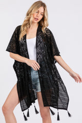 Geometric Pattern Tassel Cover Up | Mixtshop LLC