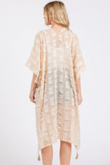 Distressed Pattern Tassel Kimono | Mixtshop LLC