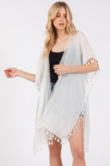 Crochet And Tassel Trim Cover Up | Mixtshop LLC