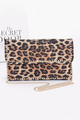 Nylon Leopard Metal Studded Clutch Bag | Mixtshop LLC