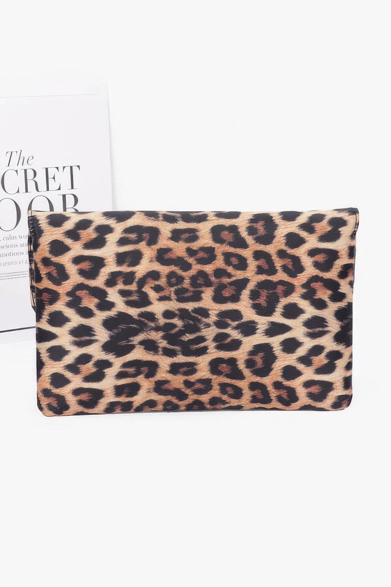 Nylon Leopard Metal Studded Clutch Bag | Mixtshop LLC