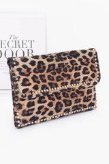 Nylon Leopard Metal Studded Clutch Bag | Mixtshop LLC
