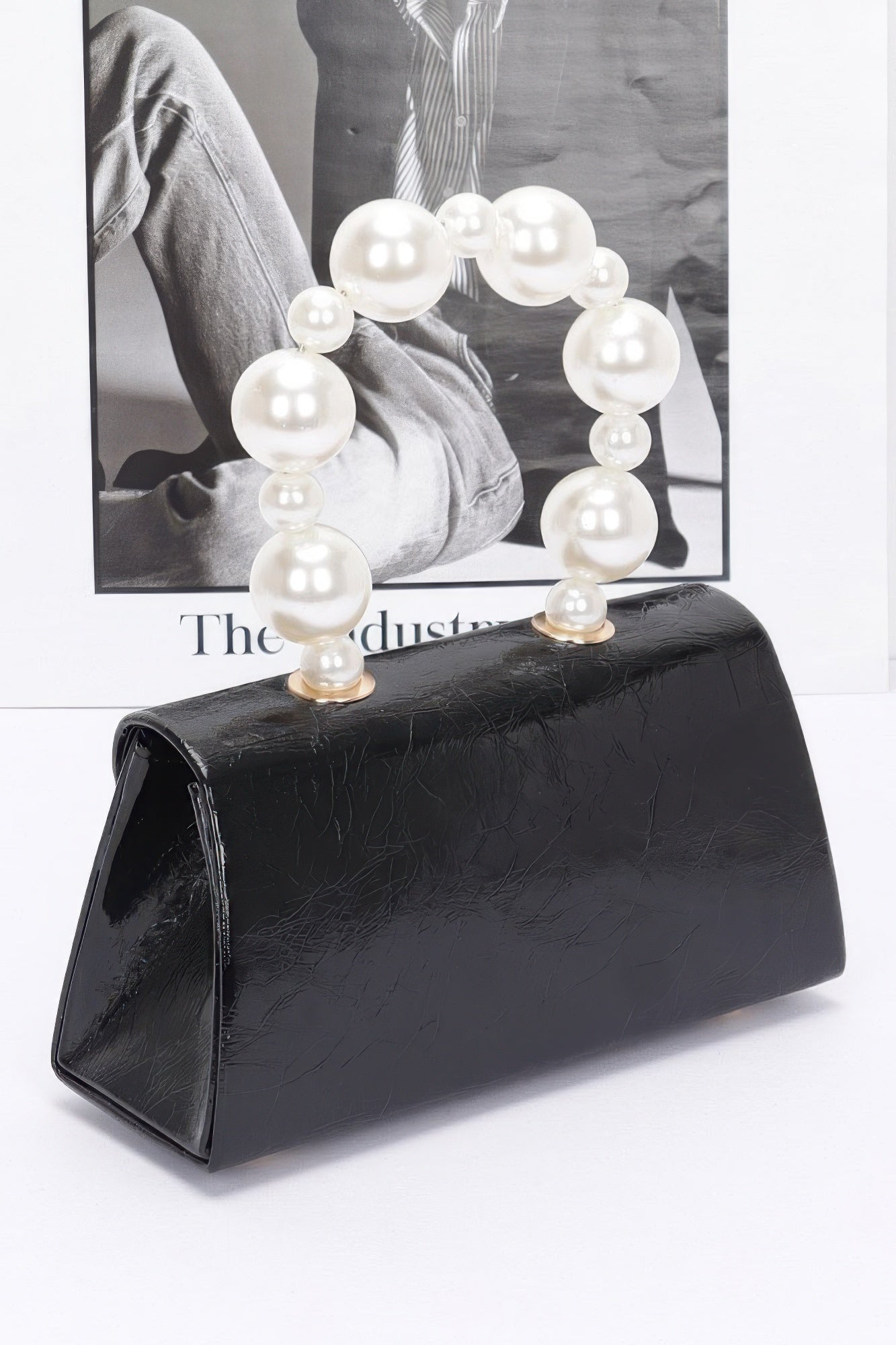 Metallic Pearl Handle Flap Bag | Mixtshop LLC
