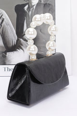 Metallic Pearl Handle Flap Bag | Mixtshop LLC