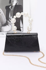 Metallic Pearl Handle Flap Bag | Mixtshop LLC