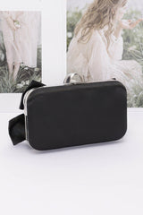 Rhinestone Hotfix Ribbon Nylon Hard Case Clutch | Mixtshop LLC