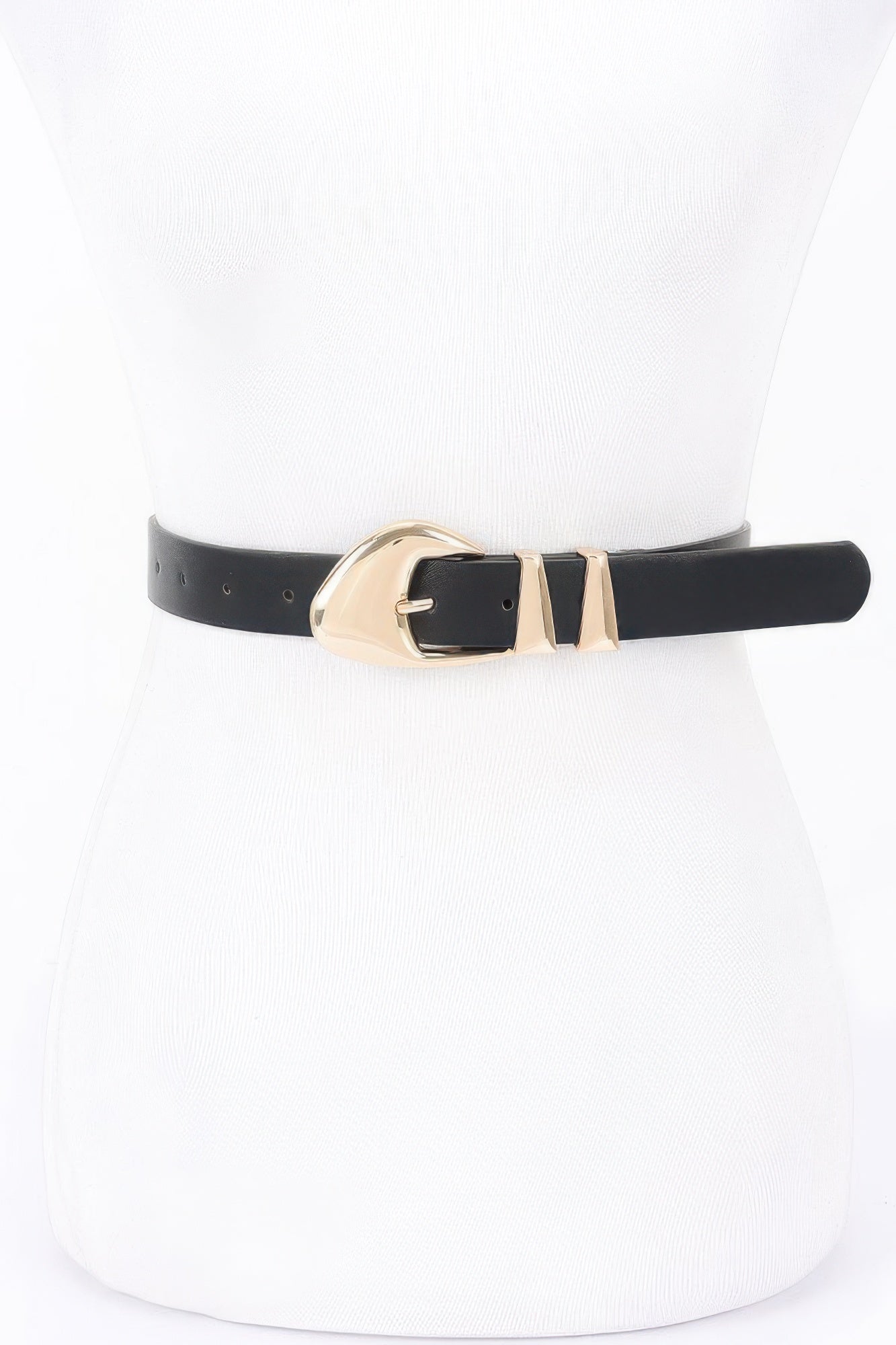 Faux Leather Multi Metal Buckle Belt | Mixtshop LLC
