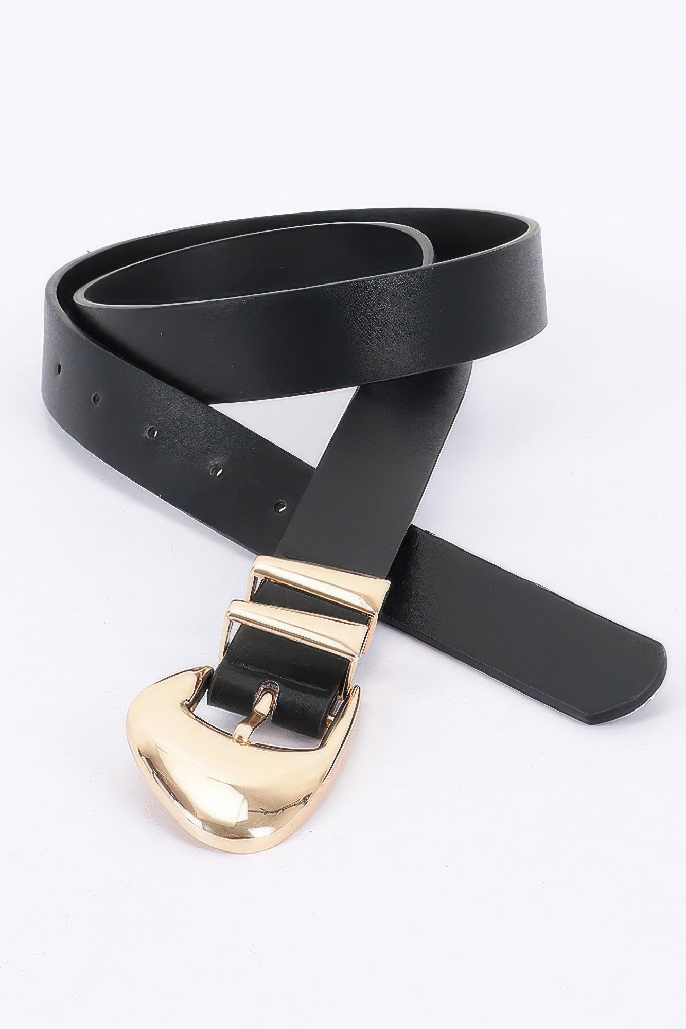 Faux Leather Multi Metal Buckle Belt | Mixtshop LLC