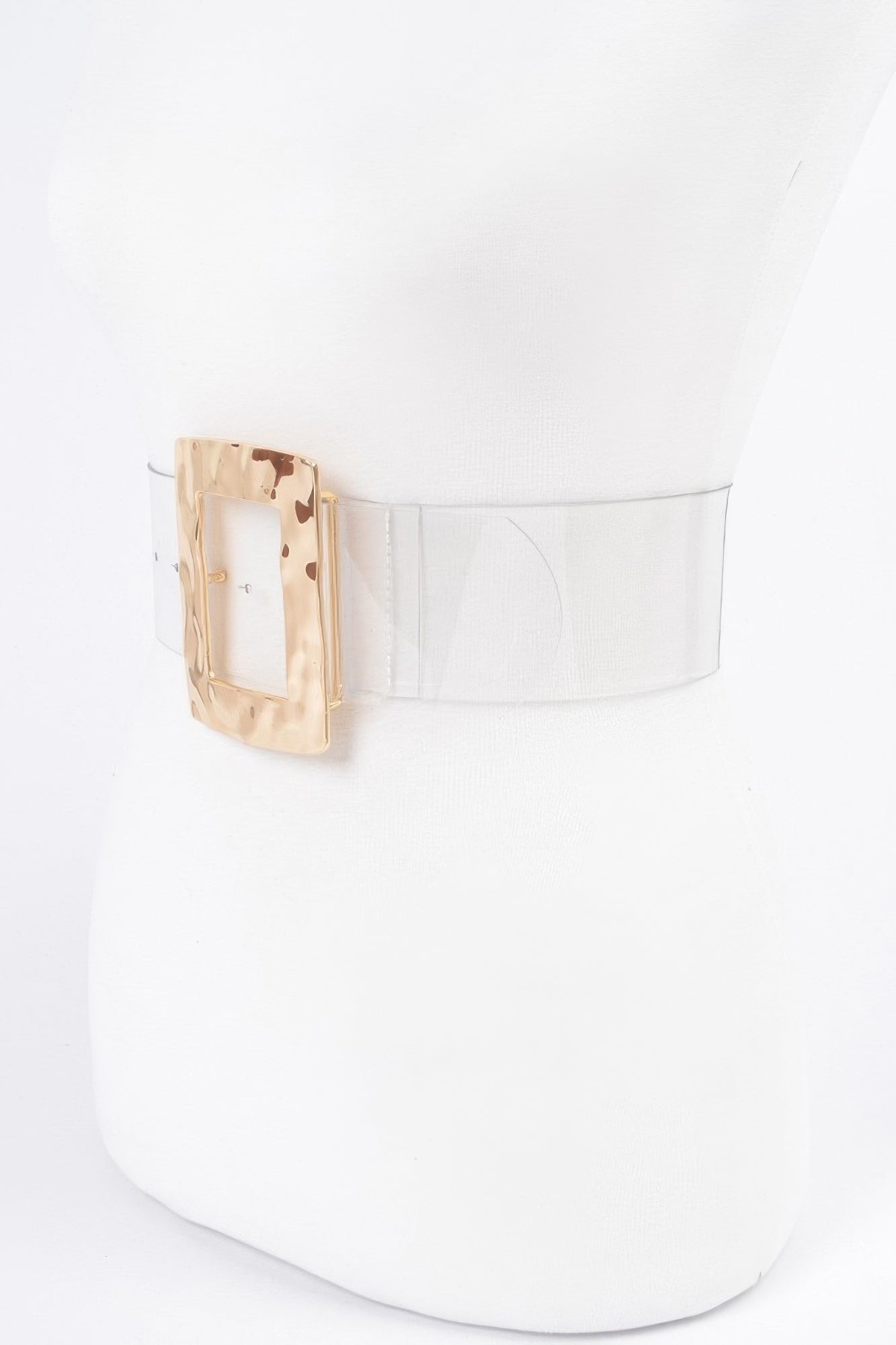 Rectangle Metal Buckle Clear Belt | Mixtshop LLC