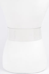 Big Vintage Round Metal Buckle Clear Belt | Mixtshop LLC