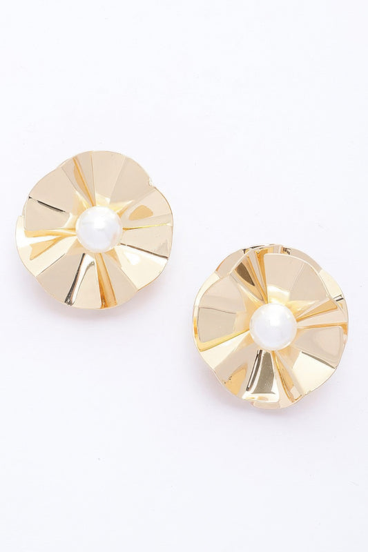 Faux Pearl Metal Earring | Mixtshop LLC