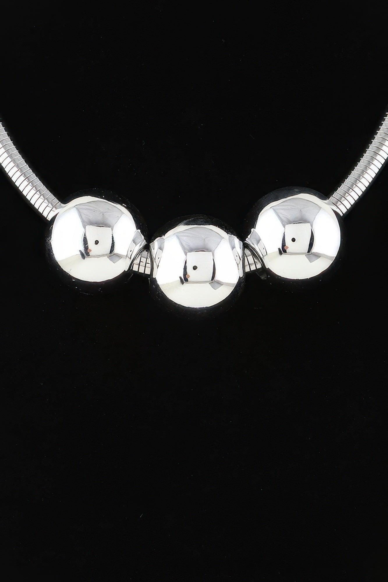 Triple Shiny Bead Statement Necklace | Mixtshop LLC