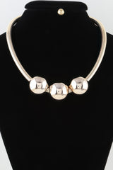Triple Shiny Bead Statement Necklace | Mixtshop LLC