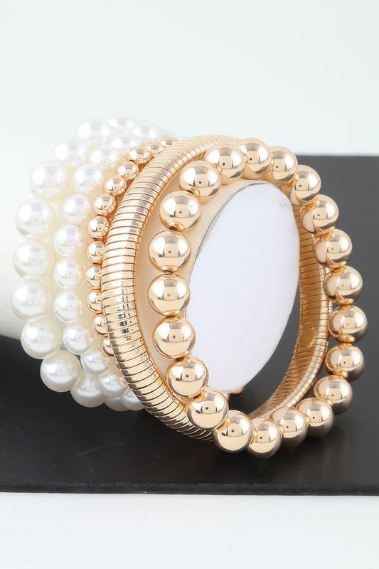 Multi Pearl Beaded Bracelet | Mixtshop LLC