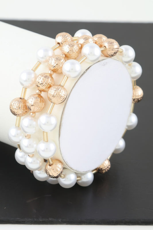 Multi Pearl Beaded Bracelet | Mixtshop LLC