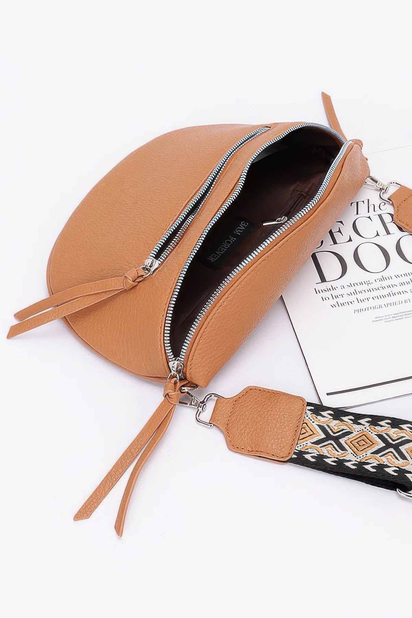 Faux Leather Crossbody Bag Belt | Mixtshop LLC