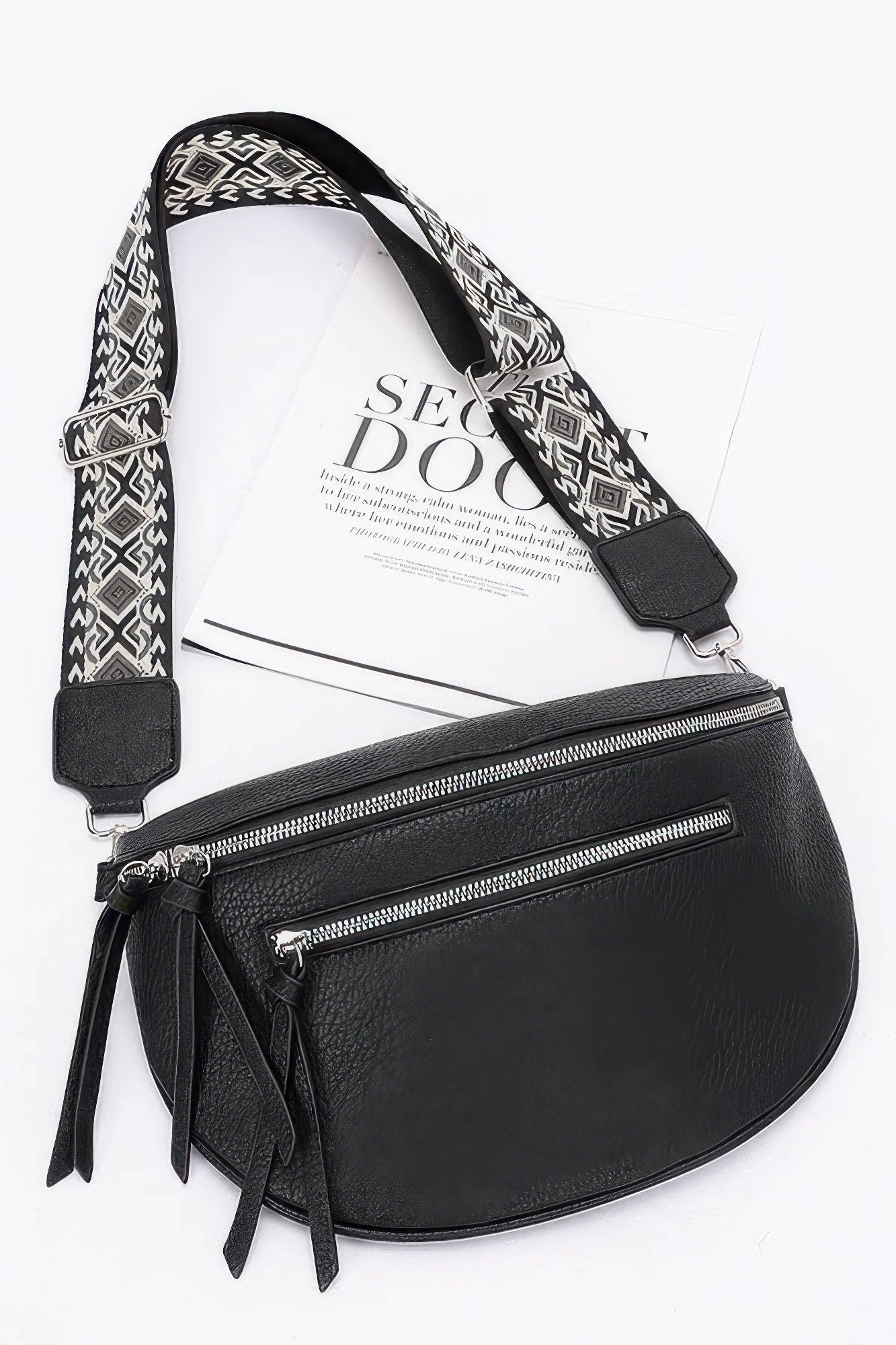 Faux Leather Crossbody Bag Belt | Mixtshop LLC