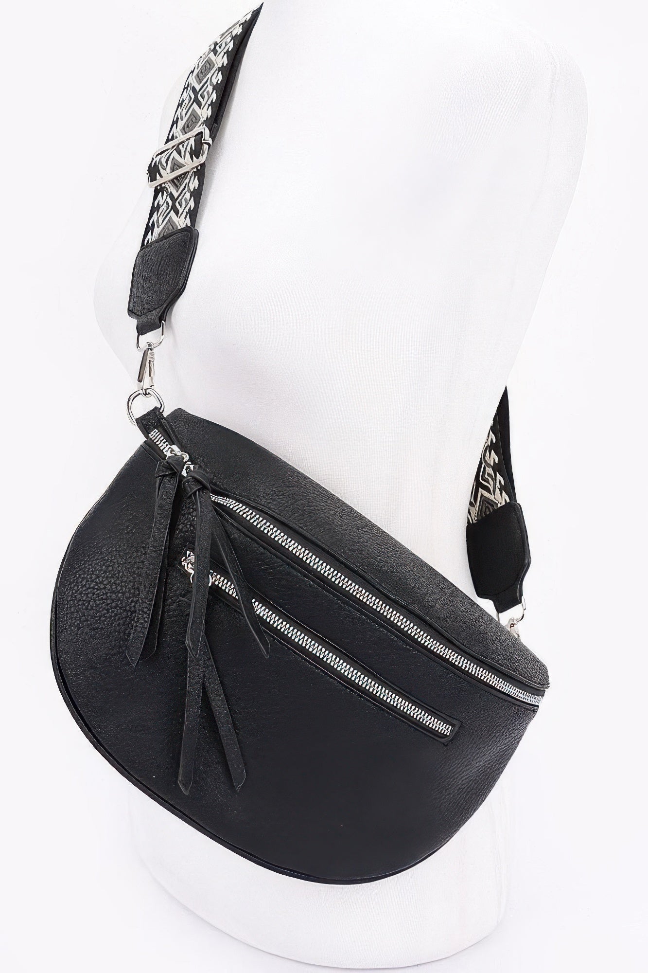 Faux Leather Crossbody Bag Belt | Mixtshop LLC