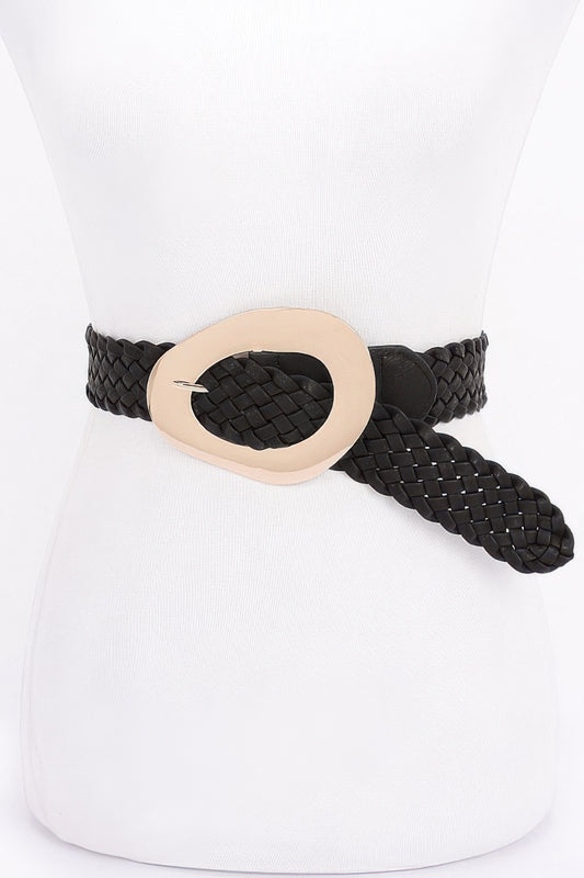 Metal Buckle Braided Belt | Mixtshop LLC