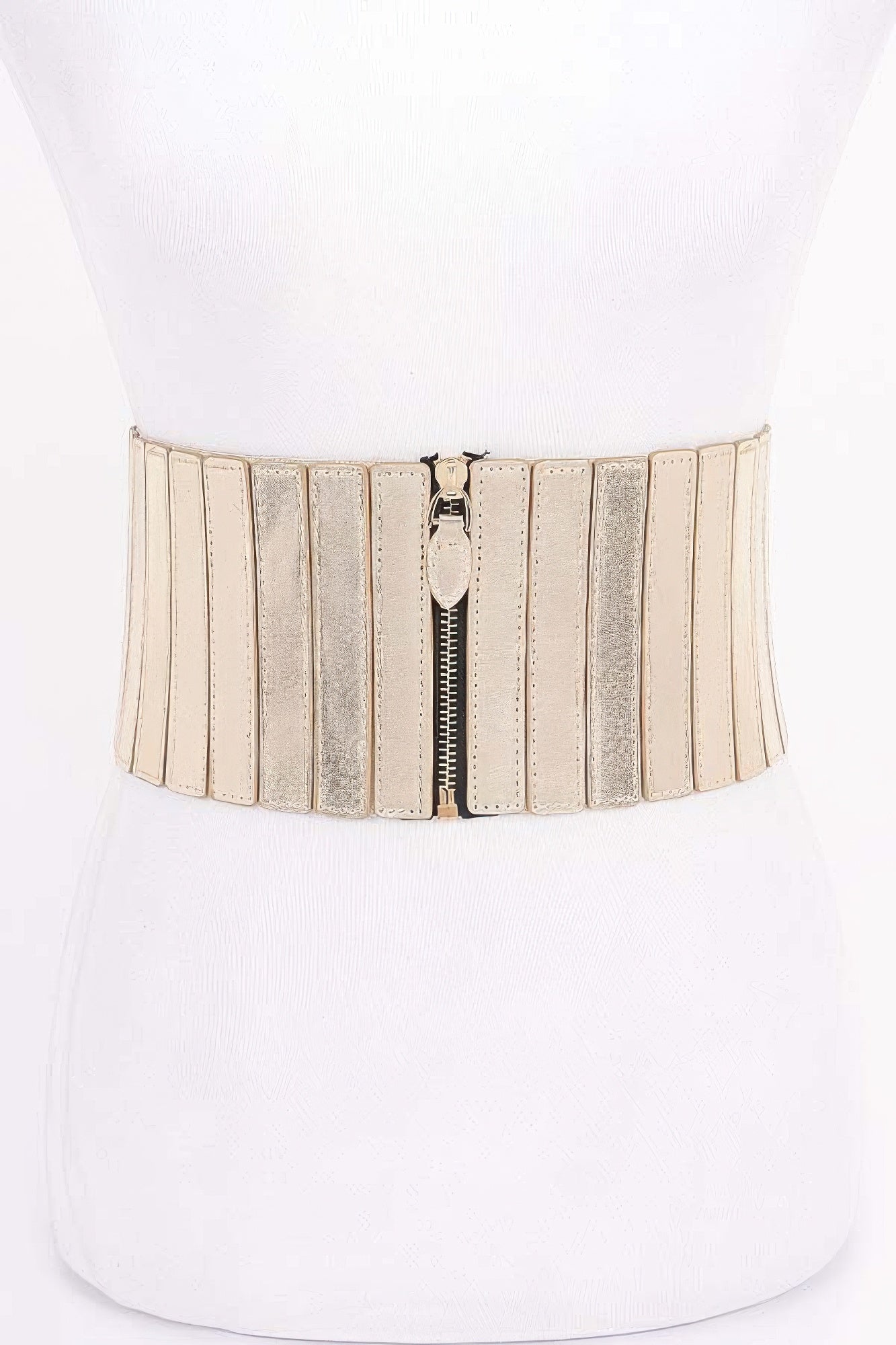 Multi Pu Zip Front Elastic Belt | Mixtshop LLC