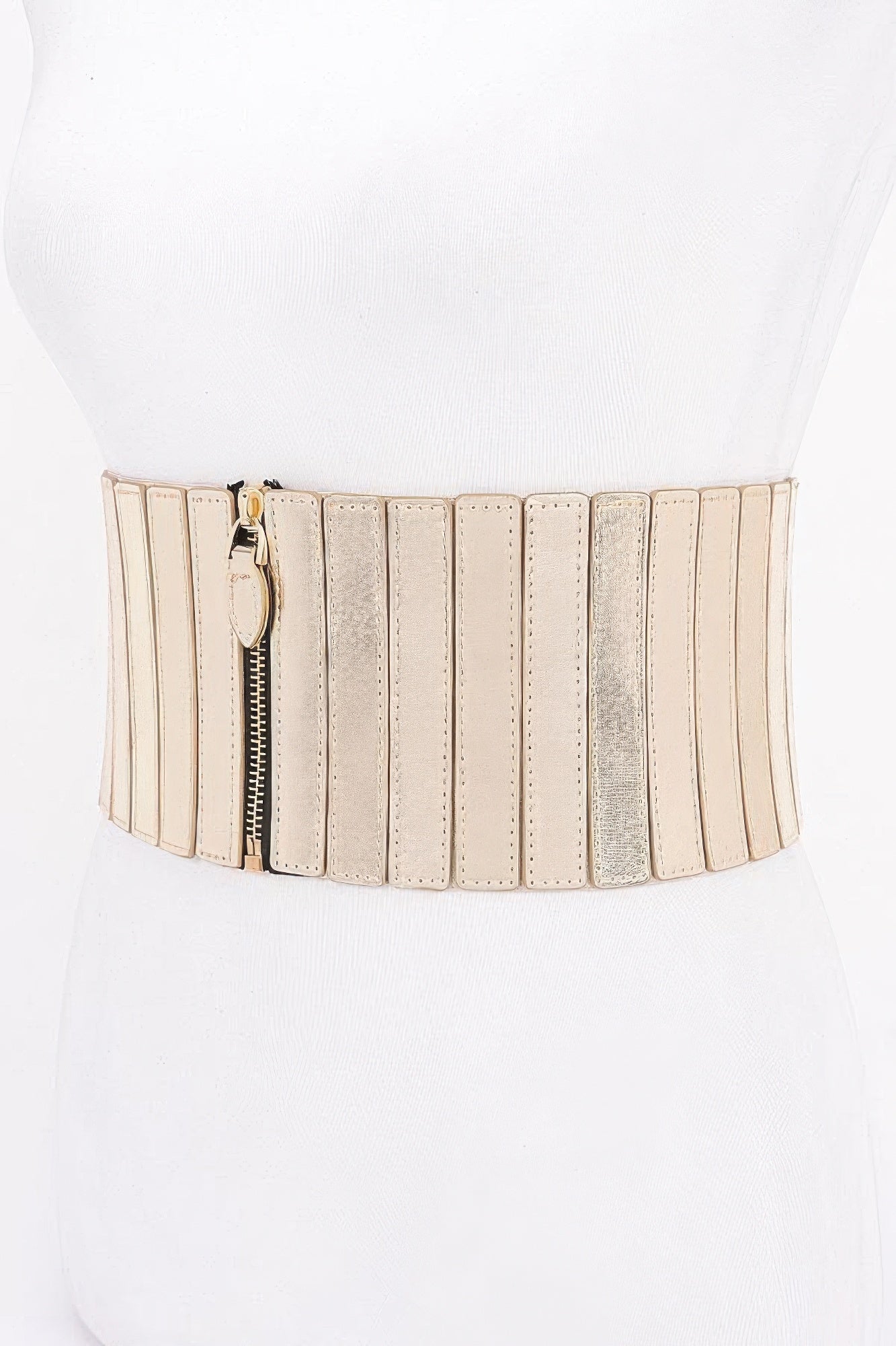 Multi Pu Zip Front Elastic Belt | Mixtshop LLC