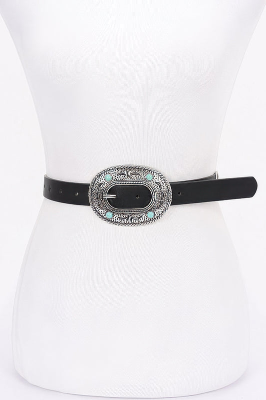 Multi Metal Vintage Pu Belt | Mixtshop LLC