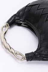 Faux Leather Braided Metal Handle Clutch | Mixtshop LLC