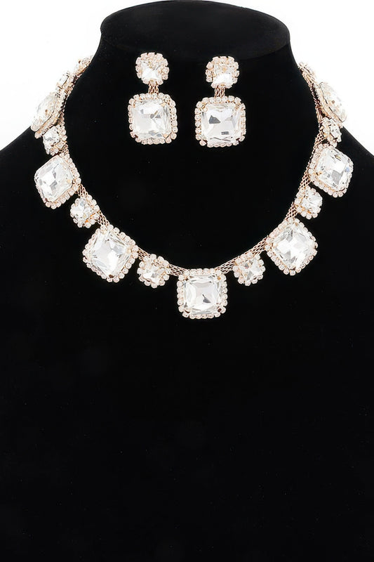 Rhinestone Party Necklace Set | Mixtshop LLC