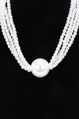 Multi Faux Pearl Chain Necklace | Mixtshop LLC