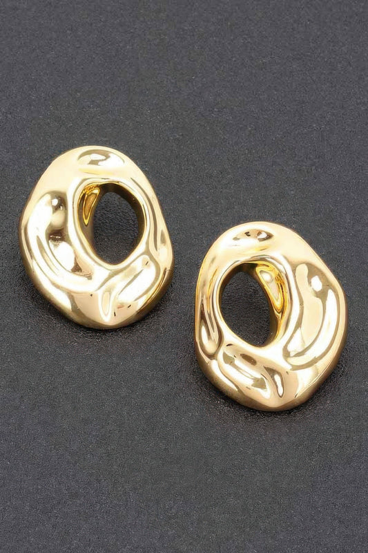 Metal Gold Dip Earring | Mixtshop LLC