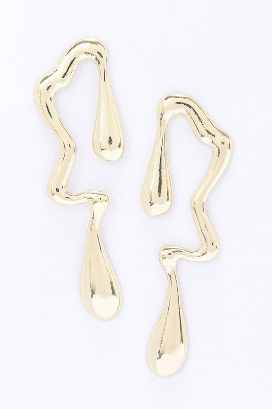 Metal Gold Dip Earring | Mixtshop LLC