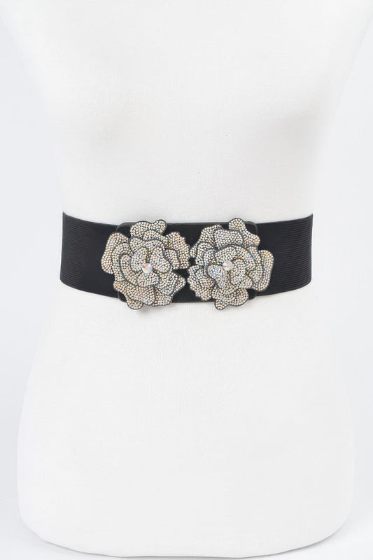 Ab Stone Flower Elastic Belt | Mixtshop LLC