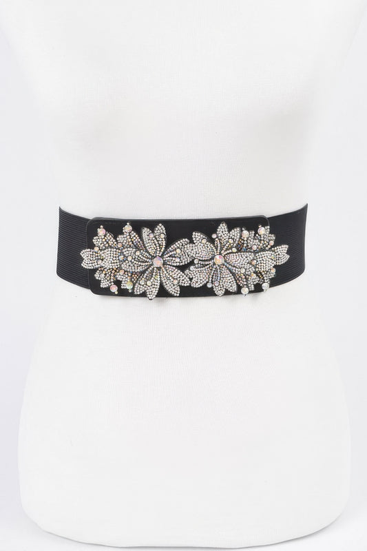 Ab Stone Flower Elastic Belt | Mixtshop LLC