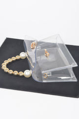 Transparent Ccb Handle Flap Clutch | Mixtshop LLC